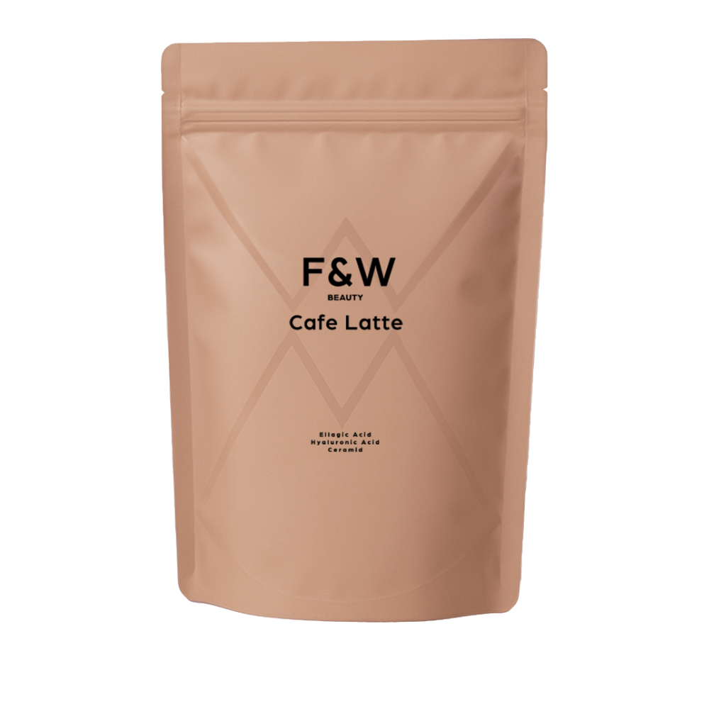 美容サポート成分コーヒー F&W ダイエットコーヒー カフェラテ Coffee 367g 約30回分 エラグ酸 ヒアルロン酸 セラミド成分