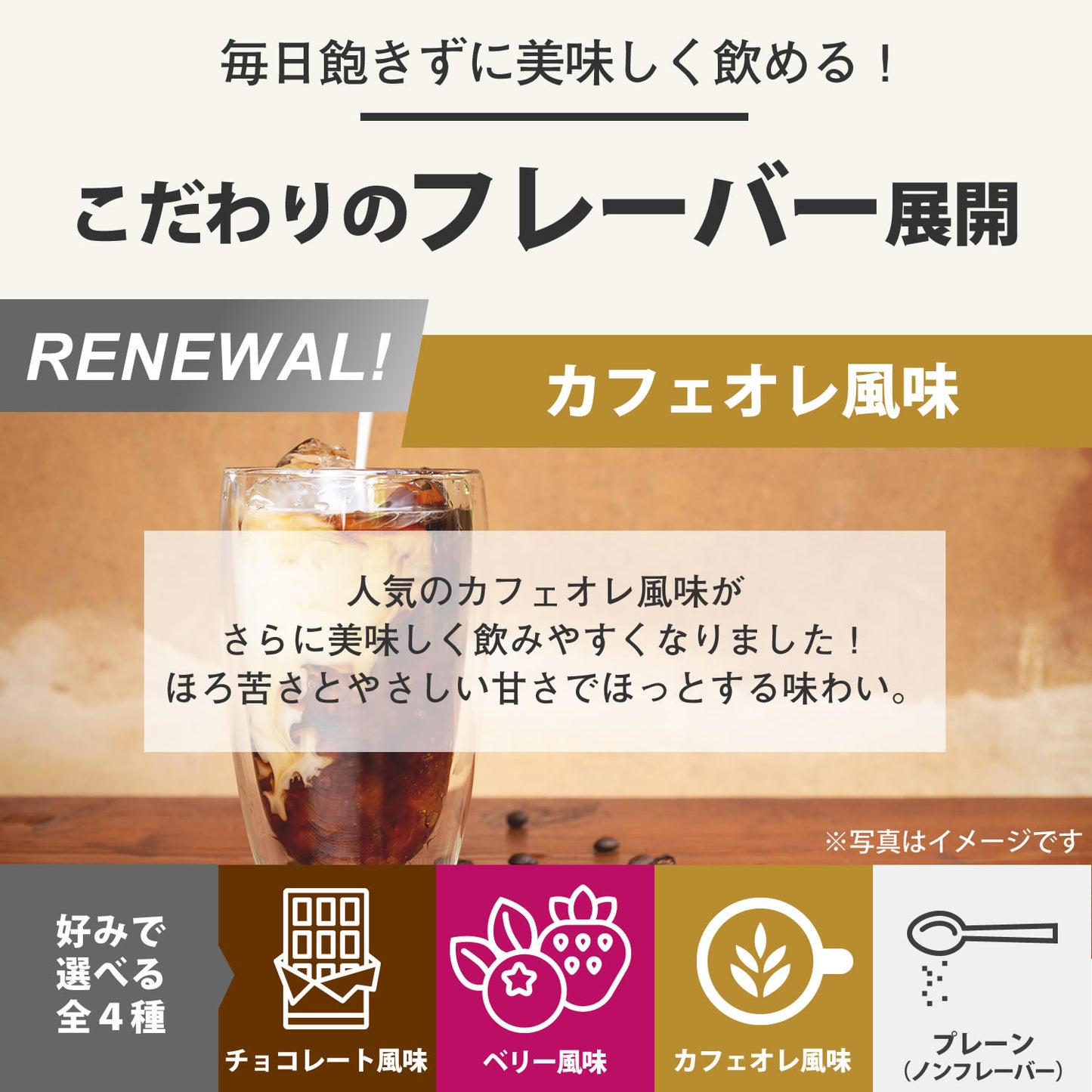 F&W WPC カフェオレ風味600g