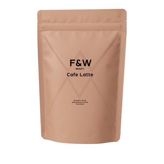 美容サポート成分コーヒー F&W ダイエットコーヒー カフェラテ Coffee 367g 約30回分 エラグ酸 ヒアルロン酸 セラミド成分