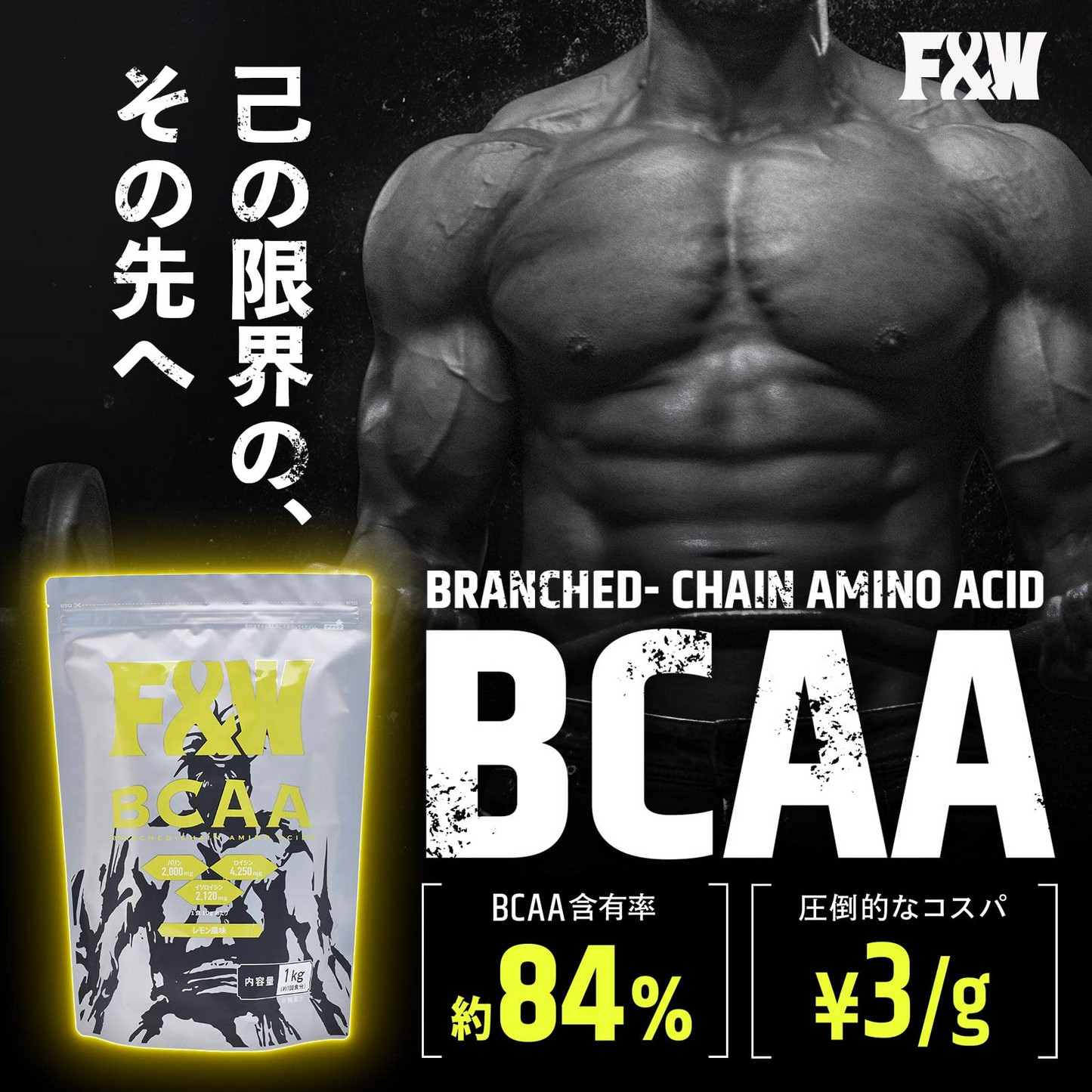 BCAA レモン風味 1kg×12個