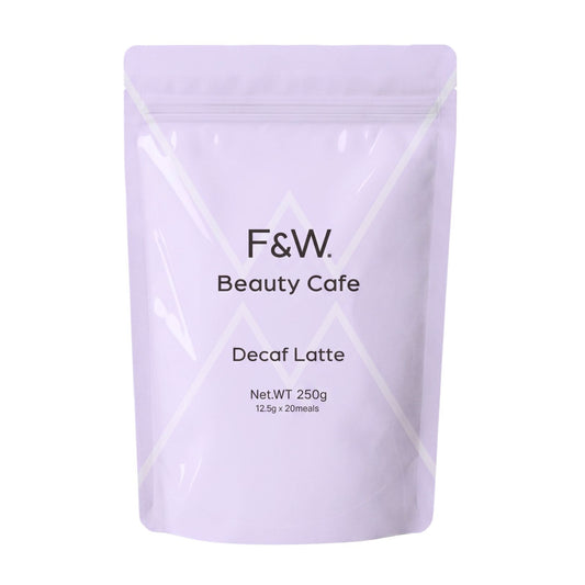 美容サポート成分 F&W デカフェラテ 250g 約20食分 エラグ酸 GABA トリプトファン