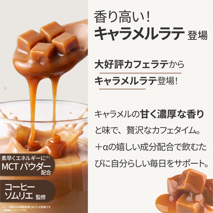 美容サポート成分 F&W キャラメルラテ 260g 約20食分 エラグ酸 MCTパウダー ヒアルロン酸 セラミド