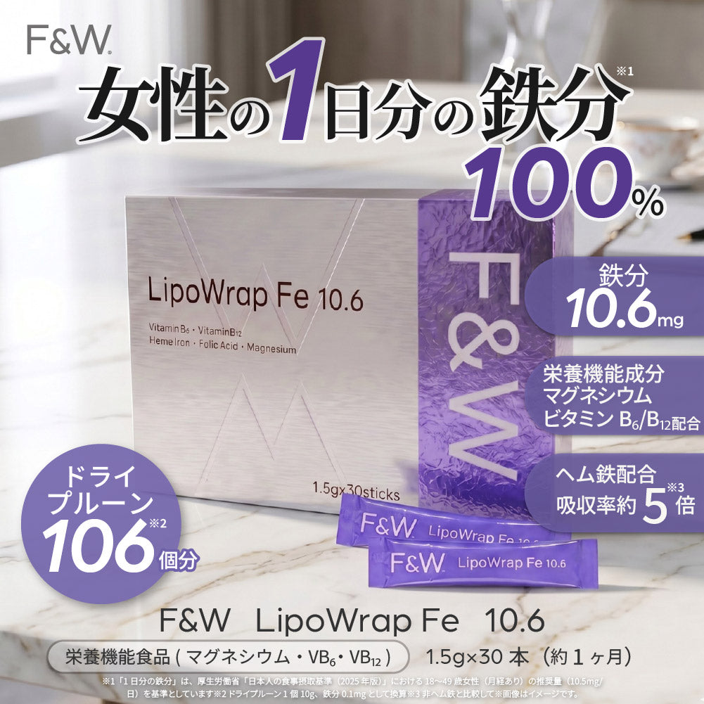 F&W LipoWrap Fe 10.6 1.5g×30本