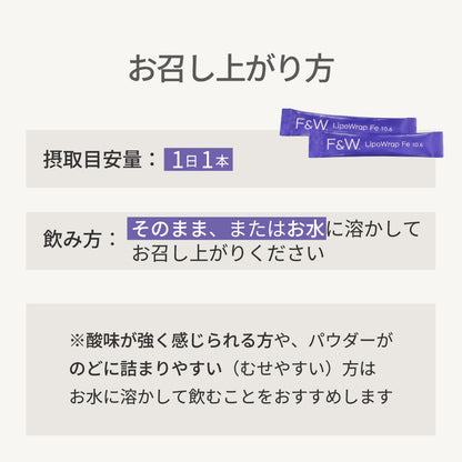 F&W LipoWrap Fe 10.6 1.5g×30本
