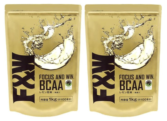 F&W　BCAA レモン風味 2kg (1Kg×2袋)