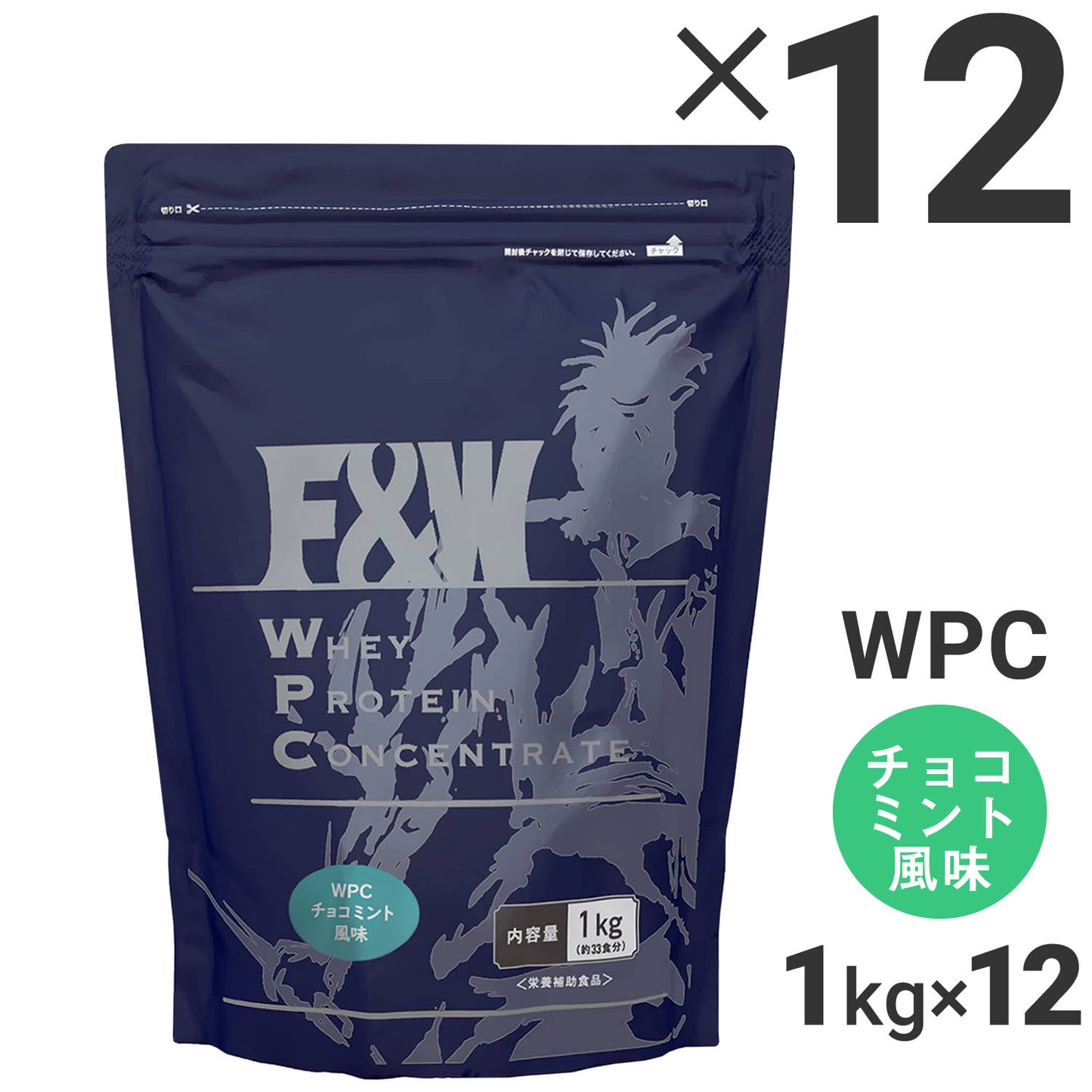 WPC チョコミント風味 1kg×12個セット