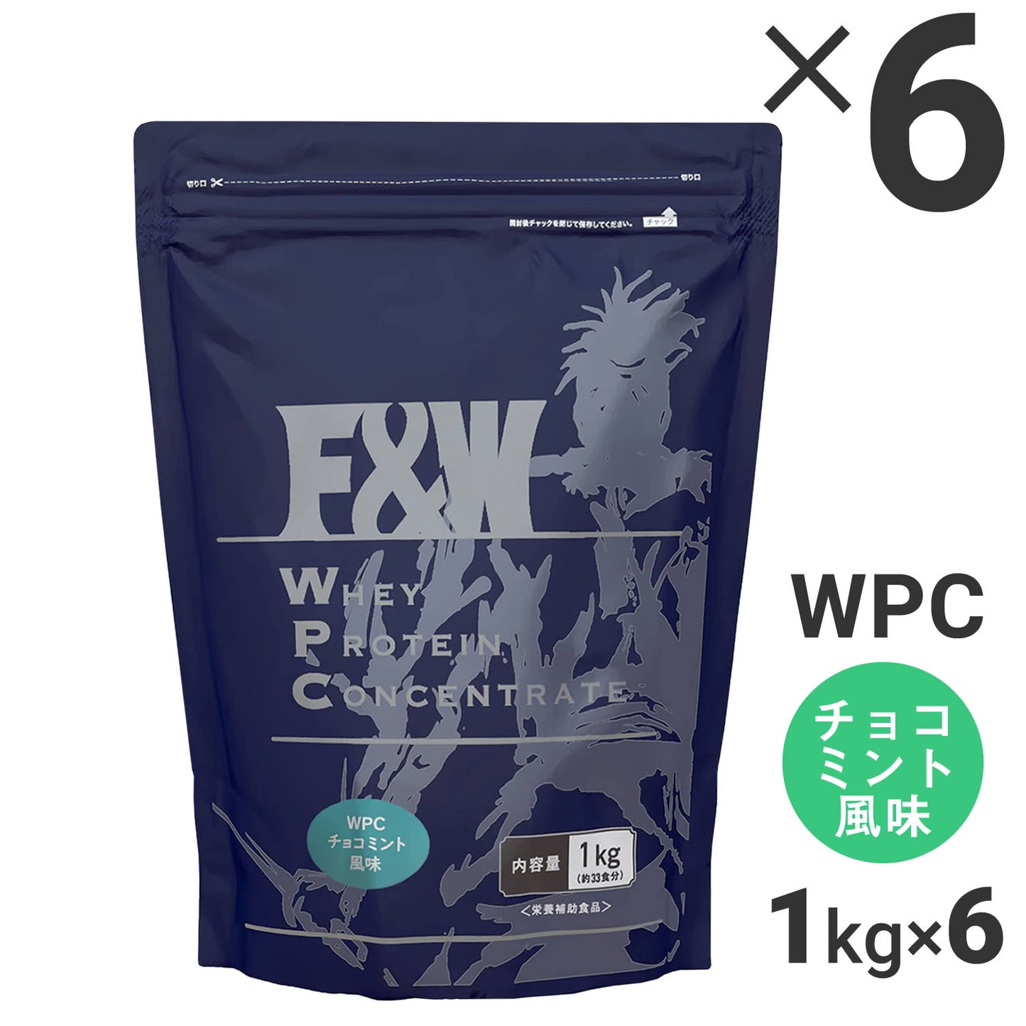 WPC チョコミント風味 1kg×6個セット